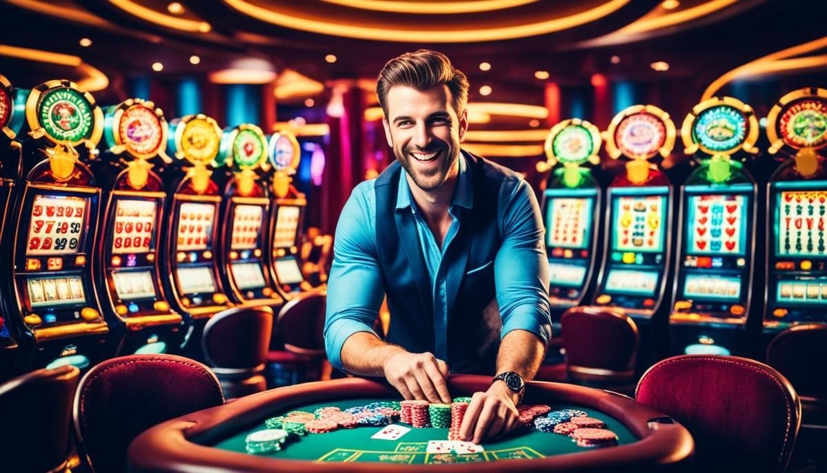 Tampilan permainan Bingo online di gajahtoto dengan suasana penuh warna dan seru